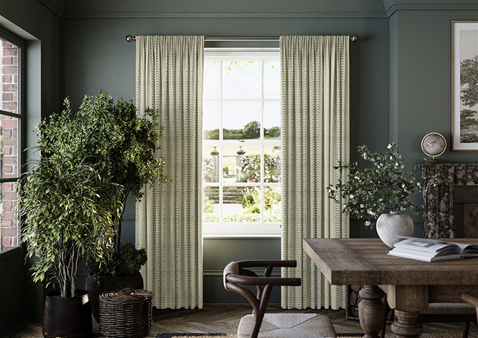 Land & Shore Fintra Stripe, Green - Made to Measure Curtains - Image 3